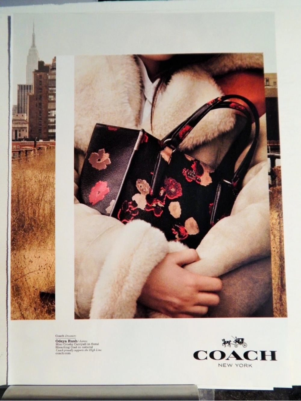 COACH handbag fine fashion original big 2014 advertisement